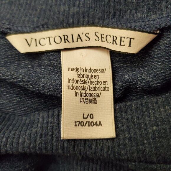 Victoria's Secret Braided Long Sleeve Top Blue L - Picture 7 of 7